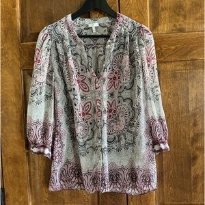 Joie 3/4 Sleeve Lightweight Top - Women's Size Large